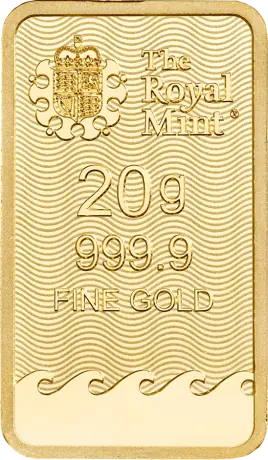 Lingot d'or de 20 g | Endommagé