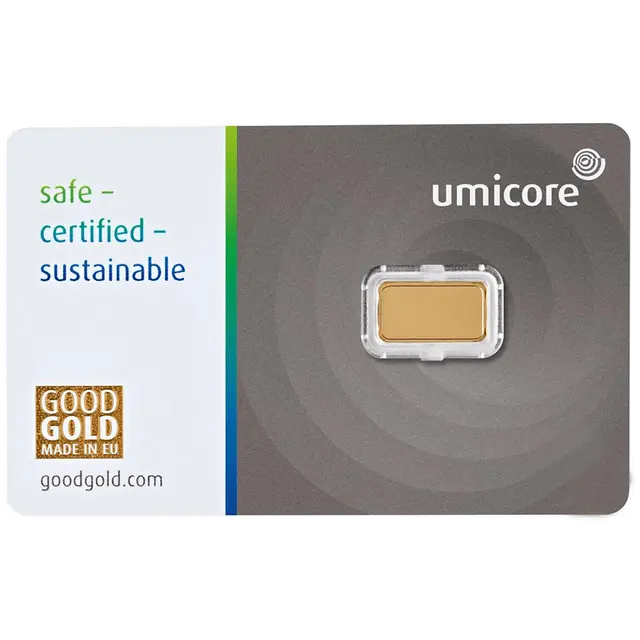 1 gramme Lingotin d'Or - Umicore