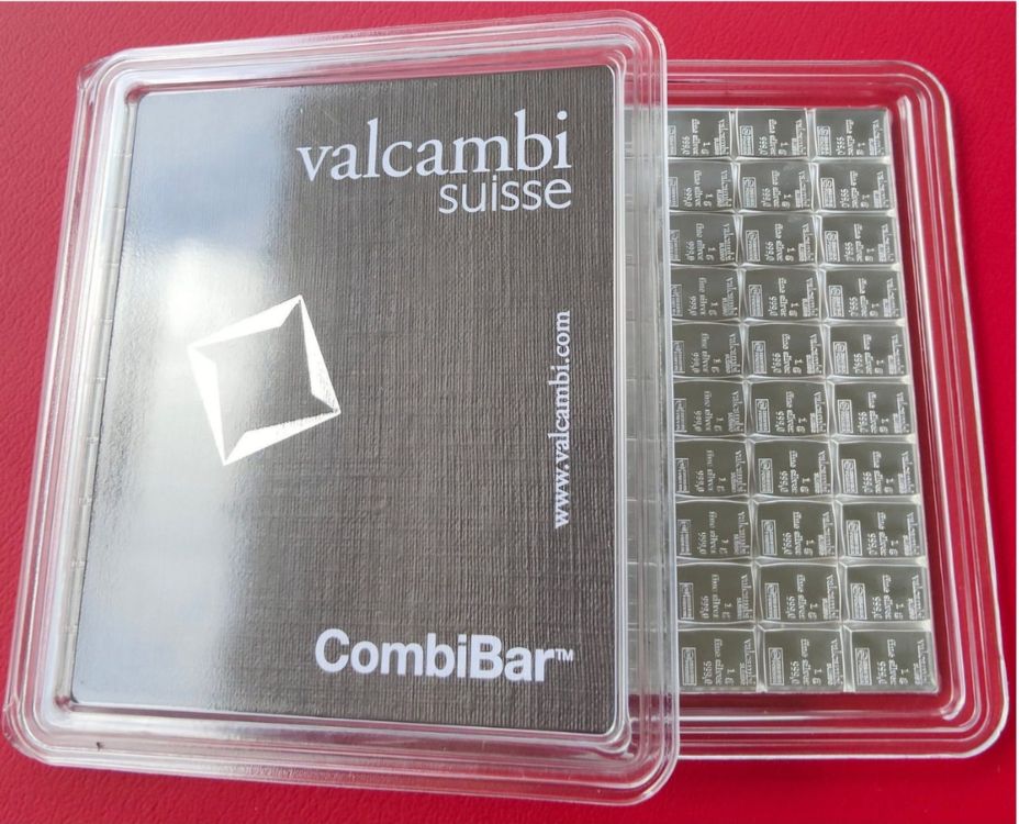 Lingot d'argent Valcambi 1 g