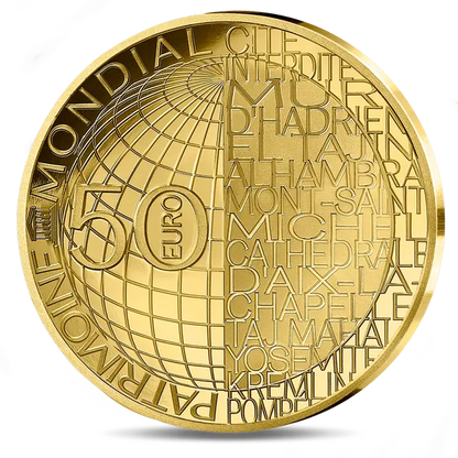 1/4 once Pièce d’Or - Unesco Notre Dame Proof 2025