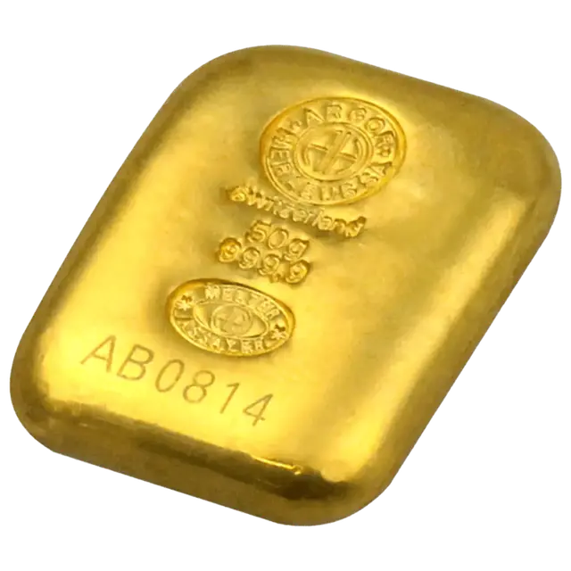 50 grammes Lingot d'Or - Argor-Heraeus
