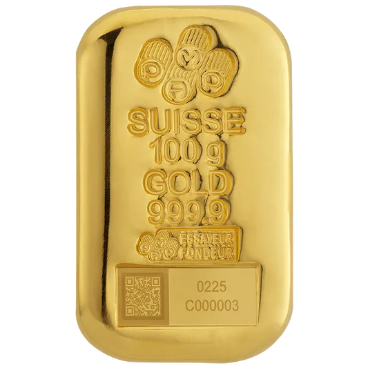 100 grammes Lingot d'Or - PAMP Suisse - 2025 Design