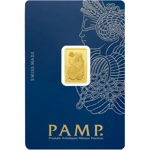 2,5 grammes lingotin d'or - PAMP Suisse Lady Fortuna