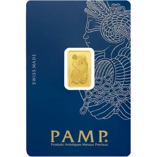 2,5 grammes lingotin d'or - PAMP Suisse Lady Fortuna