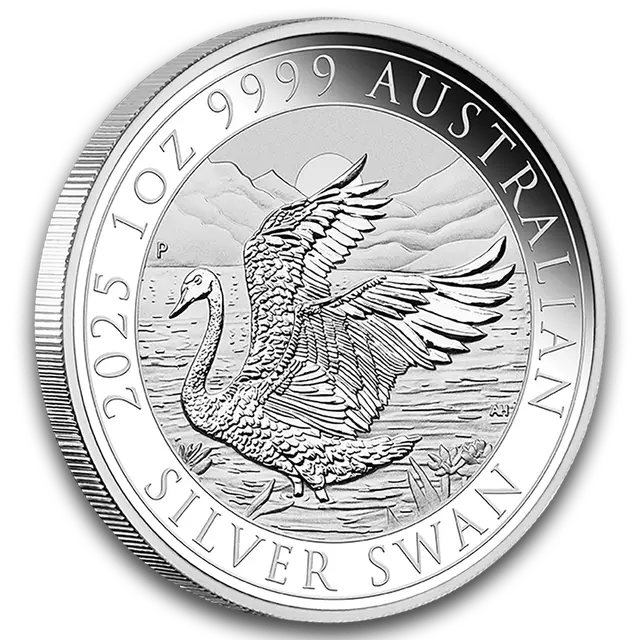 1 once Pièce d'Argent - MS-70 PCGS - Australian Swan 2025