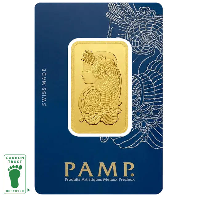 1 once lingotin d'or - Neutre en Carbone - Lady Fortuna