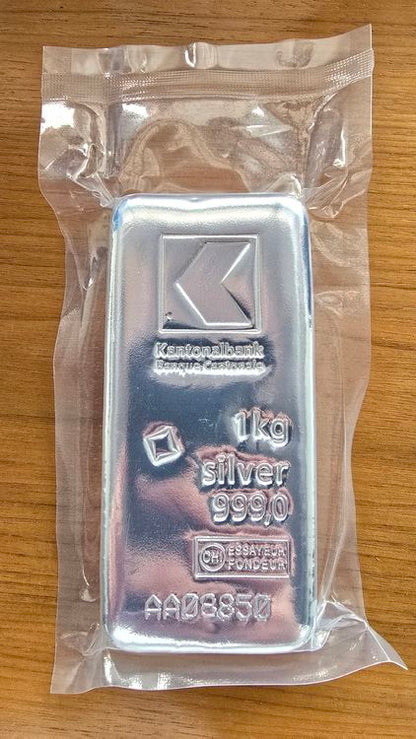 Lingot d'argent de 1 kg