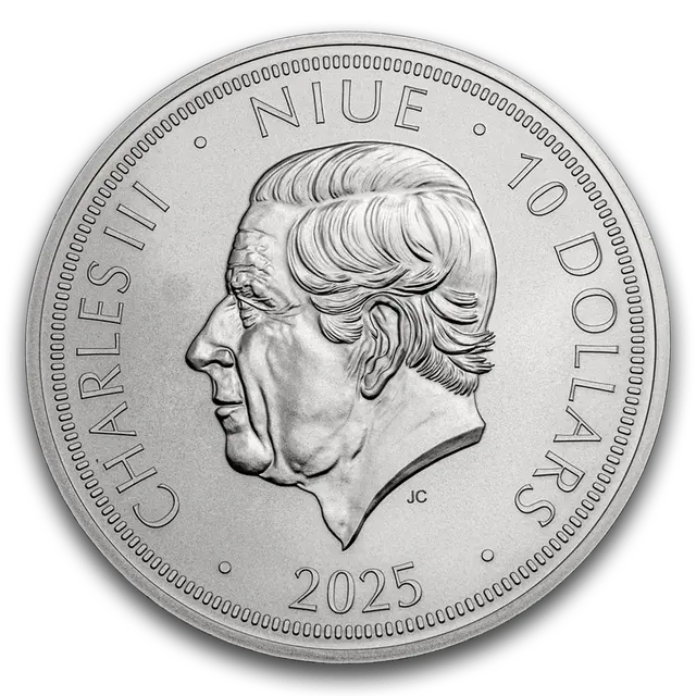 5 onces Pièce d'Argent - Lion Tchèque 2025