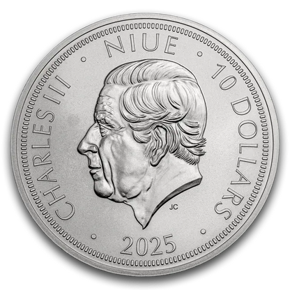 5 onces Pièce d'Argent - Lion Tchèque 2025