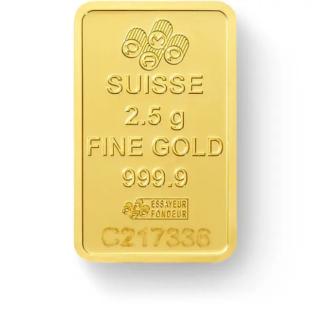 2,5 grammes lingotin d'or - PAMP Suisse Lady Fortuna