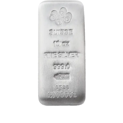 10 onces Lingot d'Argent - PAMP Suisse