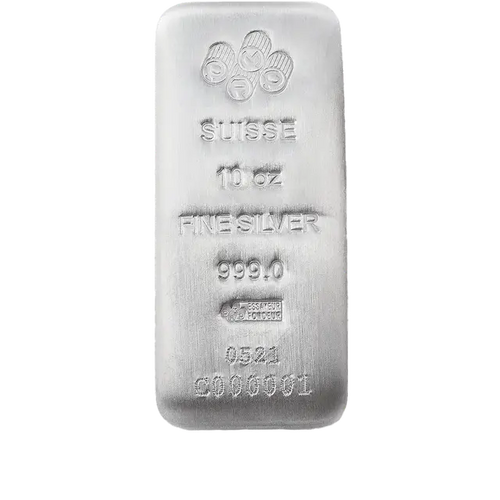 10 onces Lingot d'Argent - PAMP Suisse