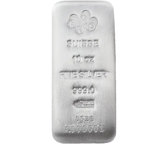 10 onces Lingot d'Argent - PAMP Suisse