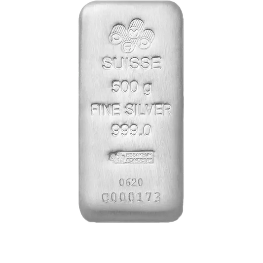 500 grammes lingot d'argent - PAMP Suisse