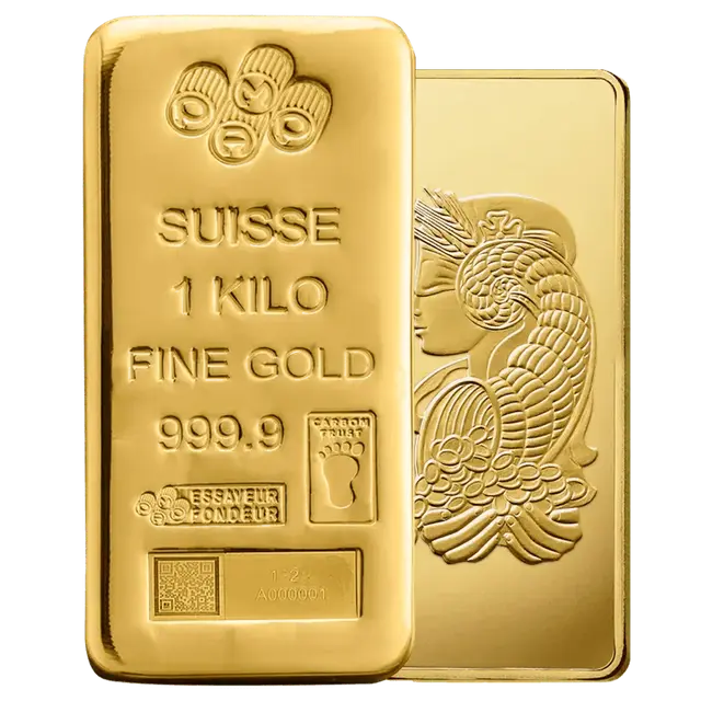 1 kilogramme Lingot d'Or - CO2 mesuré - PAMP Suisse