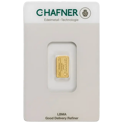 1 gramme Lingotin d'Or - C. Hafner