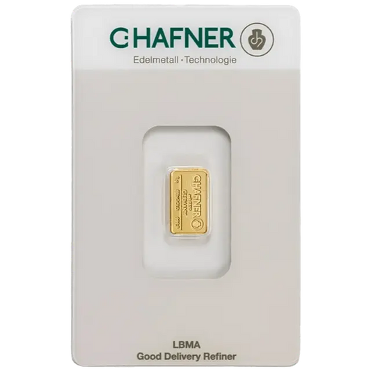 1 gramme Lingotin d'Or - C. Hafner