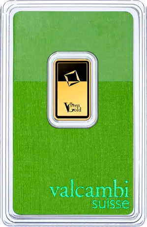 Lingot d'or de 5 g | Valcambi | Or vert