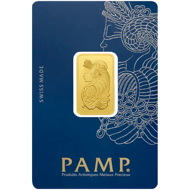 10 grammes lingotin d'or - PAMP Suisse Lady Fortuna