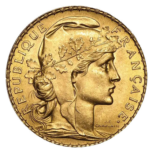 20 Francs Pièce d'Or - Napoléon (Coq de Chaplain) - Années Mixtes