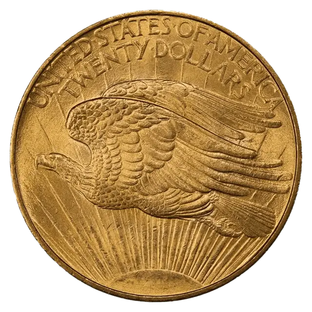 20 Dollars US Pièce d'Or - MS-63 NGC - St. Gaudens Double Eagle Années Mixtes