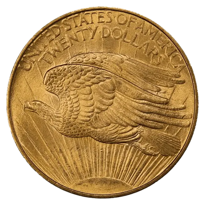 20 Dollars US Pièce d'Or - MS-63 NGC - St. Gaudens Double Eagle Années Mixtes