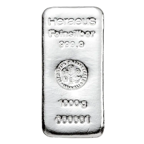 1 kg Lingot d'Argent - Heraeus