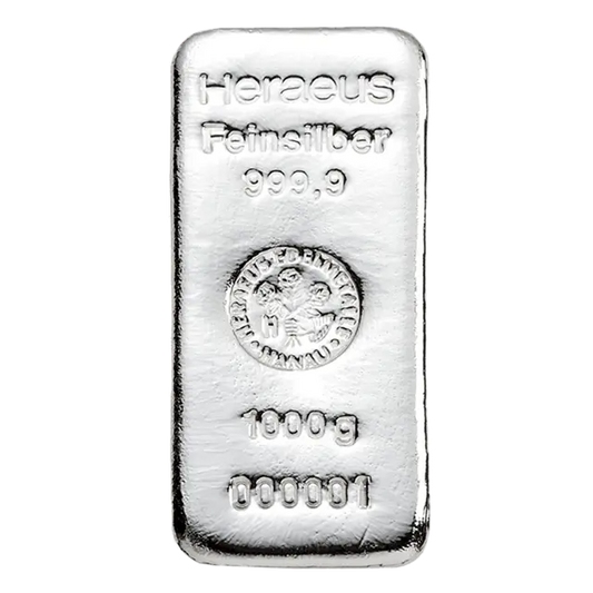 1 kg Lingot d'Argent - Heraeus
