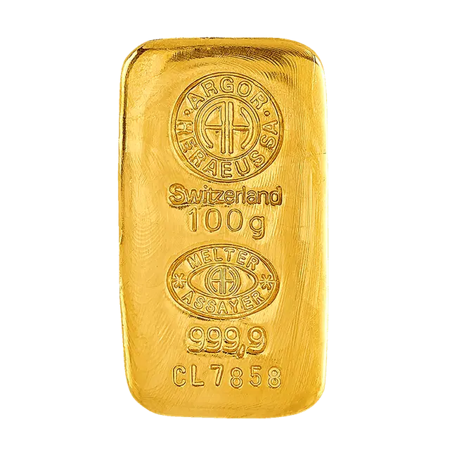 100 grammes Lingot d'Or - Argor-Heraeus