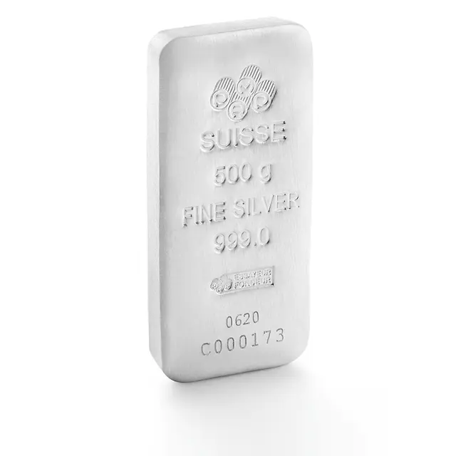 500 grammes lingot d'argent - PAMP Suisse