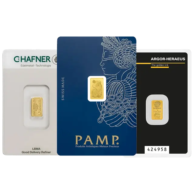 1 gramme Lingotin d'Or - Sélection aléatoire