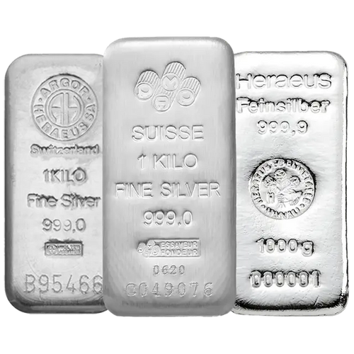 1 kilogramme Lingot d'Argent - Sélection aléatoire
