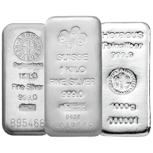 1 kilogramme Lingot d'Argent - Sélection aléatoire