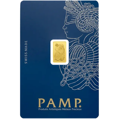 1 gramme lingotin d'or - PAMP Suisse Lady Fortuna