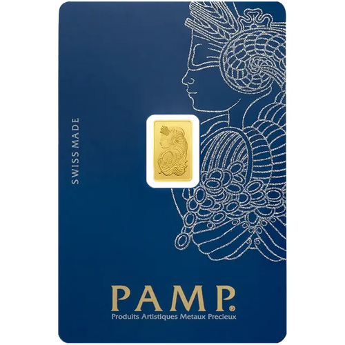 1 gramme lingotin d'or - PAMP Suisse Lady Fortuna