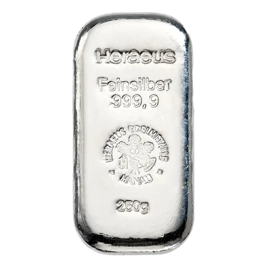 250 grammes Lingotin d'Argent - Heraeus