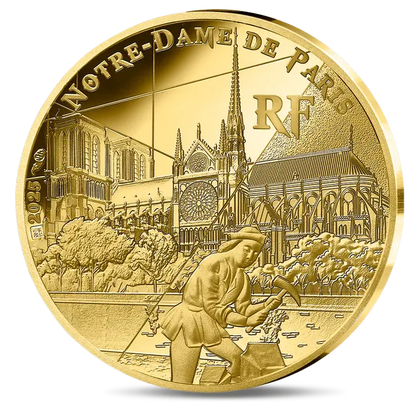 1/4 once Pièce d’Or - Unesco Notre Dame Proof 2025