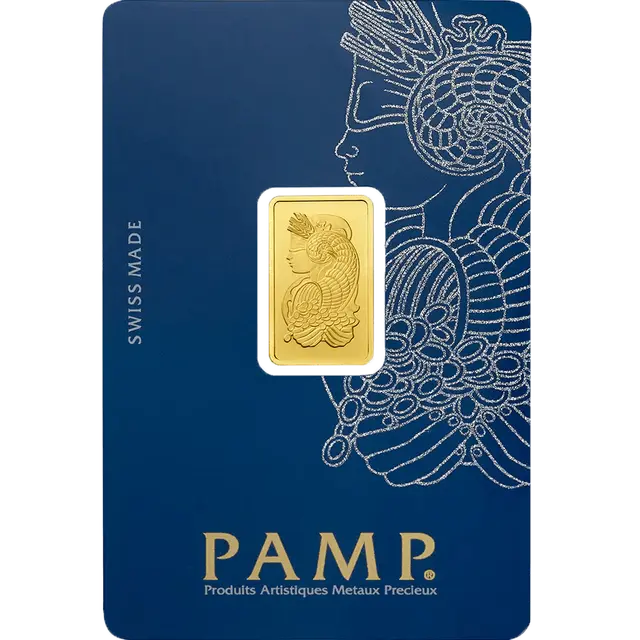 5 grammes lingotin d'or - PAMP Suisse Lady Fortuna