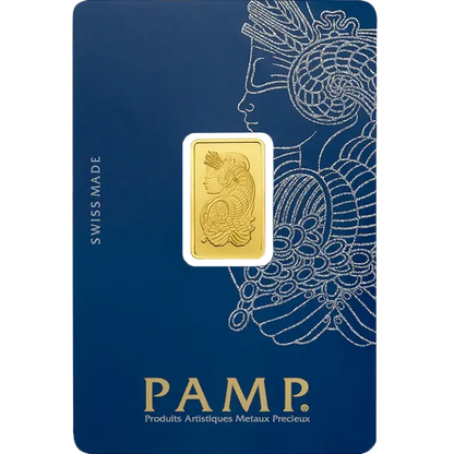 5 grammes lingotin d'or - PAMP Suisse Lady Fortuna