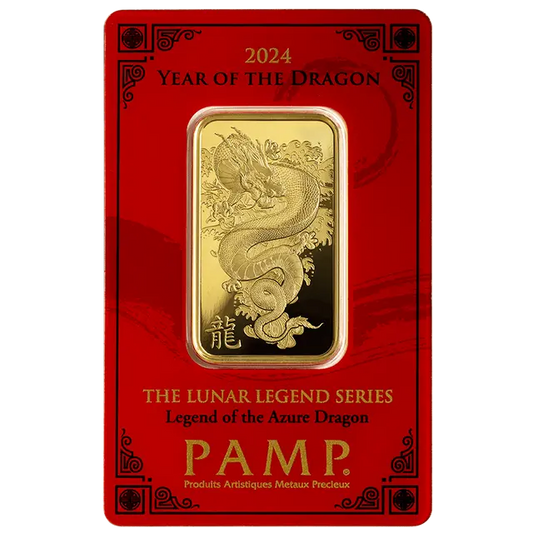 1 once Lingot d'Or - PAMP Suisse Dragon Lunaire 2024