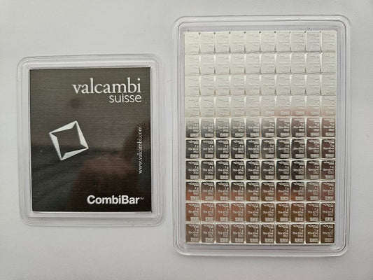 Valcambi CombiBar Argent 100 g (100 x 1 g)